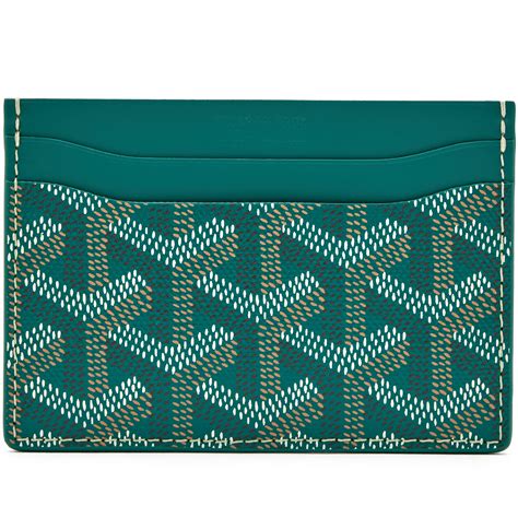 green goyard card case|goyard card holder price 2022.